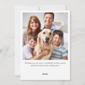 JOY クリスマス ハリーポインセチアの枝の写真 (裏面)