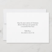 JOY クリスマス フォト カード / ホリデー (裏面)