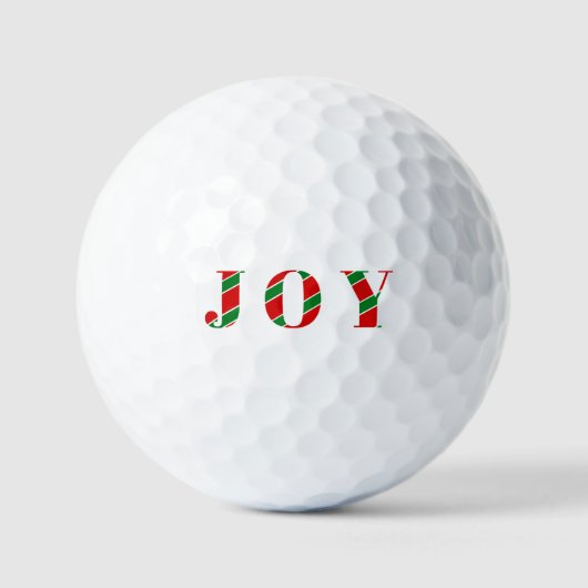 JOY クリスマス / ホリデーゴルフギフト ゴルフボール (正面)