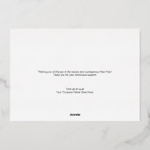 JOY コーポレートロゴ ブルー リアルゴールド 箔シーズンカード (裏面)