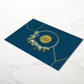 JOY コーポレートロゴ ブルー リアルゴールド 箔シーズンカード (回転した状態)