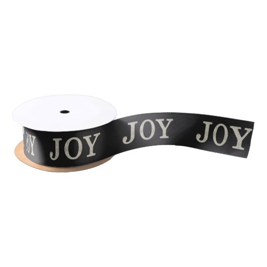 JOY (シルバー) サテンリボン (リール)