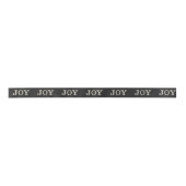 JOY (シルバー) サテンリボン (正面)