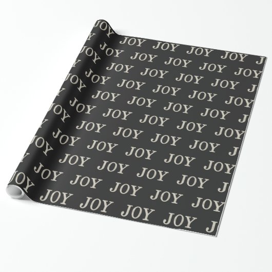 JOY （シルバー） ラッピングペーパー (アンロールド)