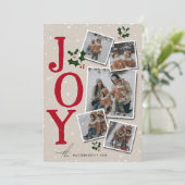 JOY スノーオーバーレイ 5枚フォトコラージュ クリスマス (スタンド正面)