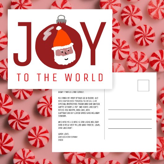 JOY チャーミングなサンタ クリスマス オーナメント クリスマス