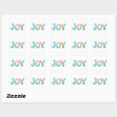 JOY パステルオーシャン光沢ワード スクエアシール (シート)
