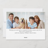 JOY フェスティブ ホーリー ベリー リース クリスマス グリーティング (裏面)