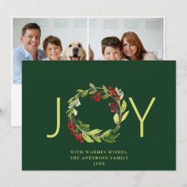 JOY フェスティブ ホーリー ベリー リース クリスマス 2 フォト