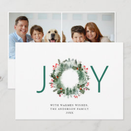 JOY フェスティブ ホーリー ベリー リース クリスマス 2 フォト