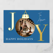 JOY フォト ホリデー カード オーダーメイド ファミリー (正面)