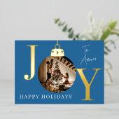 JOY フォト ホリデー カード オーダーメイド ファミリー (立ち正面)