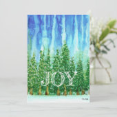 JOY ホリデーカード - オリジナル アルコールインクデザイン (スタンド正面)