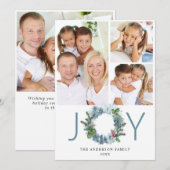 JOY ランドスケープ リース クリスマス フォレスト グリーティング (正面/裏面)