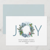 JOY ランドスケープ リース クリスマス フォレスト グリーティング (正面/裏面)