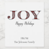 JOY ワインボトルラベル ワインラベル (シングルラベル)