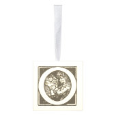 "Joy"ヴィンテージアルファベッフランスのトクリスマス キューブオーナメント (右)