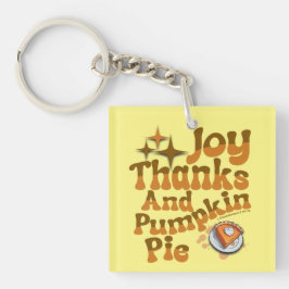 Joy, 感謝してい, and Pumpkin Pie - 1テサロニケ5:1 キーホルダー