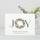 JOY 松の実と松の木のリース クリスマス (スタンド正面)