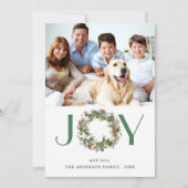 JOY 松ぼっくり 松の木のリース クリスマス 4枚の写真 (正面)