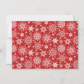 JOY 祝祭的なホリーベリーのリース クリスマスグリーティング シーズンカード (裏面)