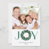 JOY 祭りのホリーデイリーストック写真 シーズンカード (正面)