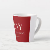 JOY | 詩篇 98:4 | クリスマスギフト カフェラテマグ (右アングル)