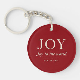 JOY | 詩篇 98:4 | クリスマスギフト キーホルダー