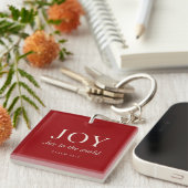 JOY | 詩篇 98:4 | クリスマスギフト キーホルダー (正面右)
