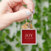 JOY | 詩篇 98:4 | クリスマスギフト キーホルダー (手)