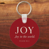 JOY | 詩篇 98:4 | クリスマスギフト キーホルダー (裏面)
