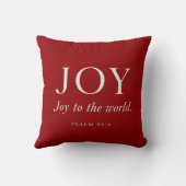 JOY | 詩篇 98:4 | クリスマスギフト クッション (裏面)