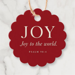 JOY | 詩篇 98:4 | クリスマスギフト フェイバータグ