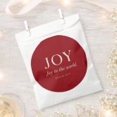 JOY | 詩篇 98:4 | クリスマスギフト フェイバーバッグ (クリップ留めされた状態)