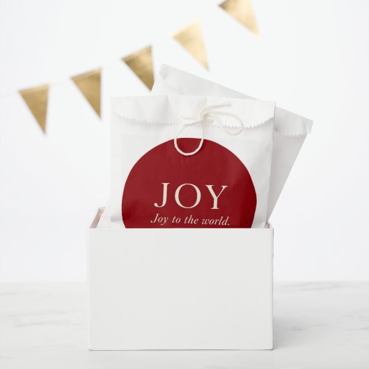 JOY | 詩篇 98:4 | クリスマスギフト フェイバーバッグ (パーティー)