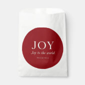 JOY | 詩篇 98:4 | クリスマスギフト フェイバーバッグ (正面)