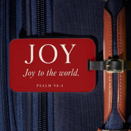 JOY | 詩篇 98:4 | クリスマスギフト ラゲッジタグ