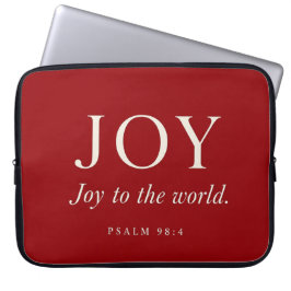 JOY | 詩篇 98:4 | クリスマスギフト ラップトップスリーブ