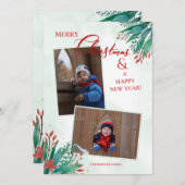 Joy 2-フォトホリデーカード シーズンカード (正面/裏面)