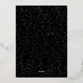 Joy 5フォトコラージュ金ゴールドフレームChristmas 箔シーズンカード (裏面)