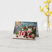 Joy 6イメージクリスマスグリーティングカード カード (黄色い花)