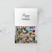 Joy 6イメージクリスマスグリーティングカード カード (内部)