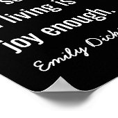 Joy Amenty -- Emily Dickinson引用文 – アートプリント ポスター (角)