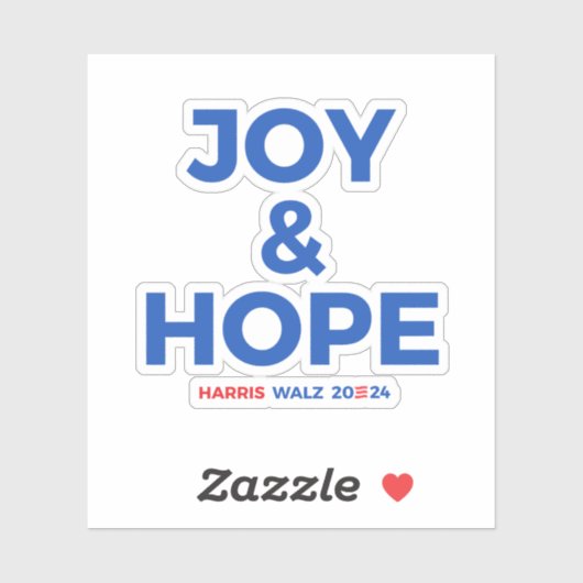 Joy and Hope - Harris Walz 2024 シール (シート)