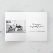 Joy and Peaceクリスマスシャルボードフォトカード シーズンカード (内部)