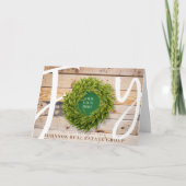 Joy and Pine Wood with Logo Business シーズンカード (正面)