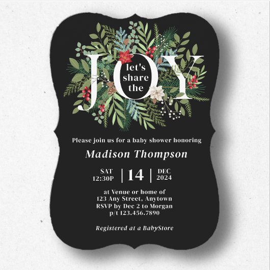 JOY Baby Showerを共有しようエレガント