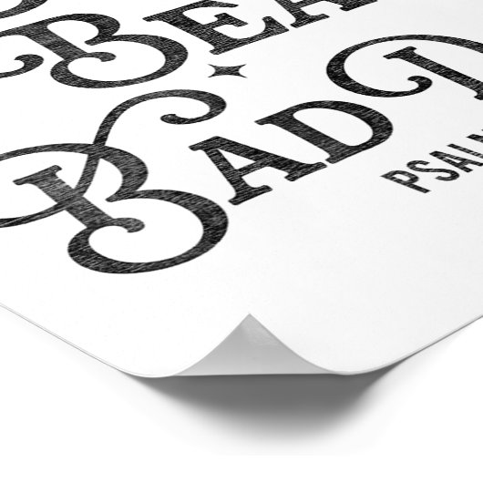 Joy Beats Bad Days Psalm 30_5 Uplifting Christian  ポスター (角)