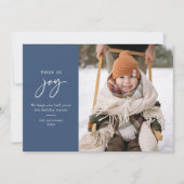 Joy Blueミニマル写真 シーズンカード (正面)