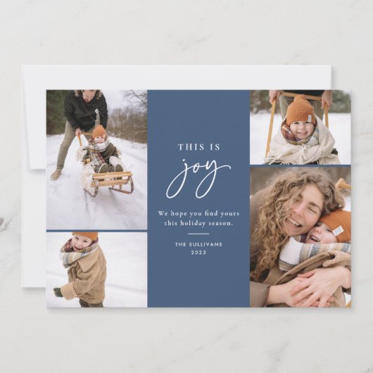 Joy Blueミニマル数々のリスト シーズンカード (正面)